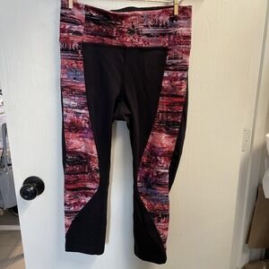 Lululemon Women's 10 Pink Abstract Print Leggings